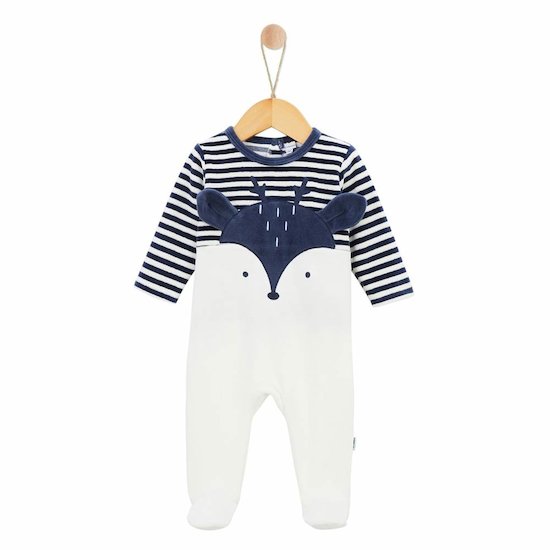 P’tit bisou Pyjama Petit Cocon Rayure Shadow 