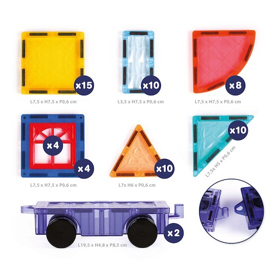 Ludi Véhicules Magnetic Multicolore 