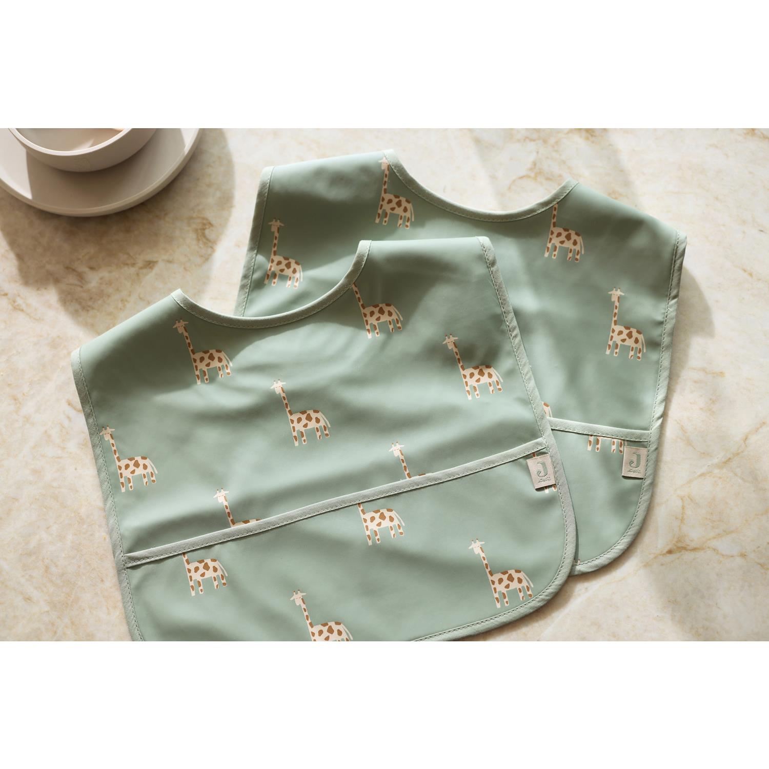 Lot de 2 Bavoirs imperméable Jungle Jambo MULTICOLORE Jollein