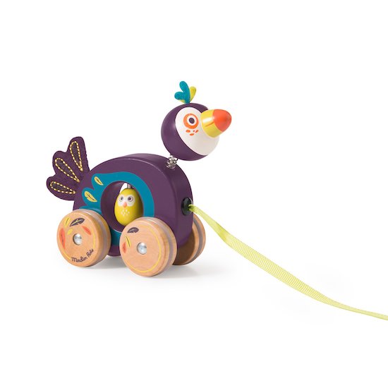 Moulin Roty Petit toucan à tirer Dans la jungle   Moulin Roty Petit toucan à tirer Dans la jungle