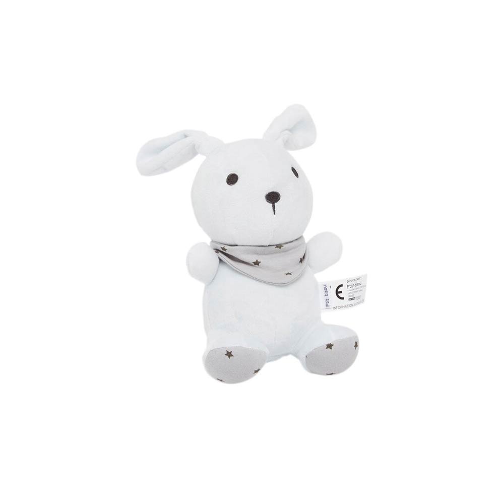 Peluche Lapin GRIS P’tit bisou