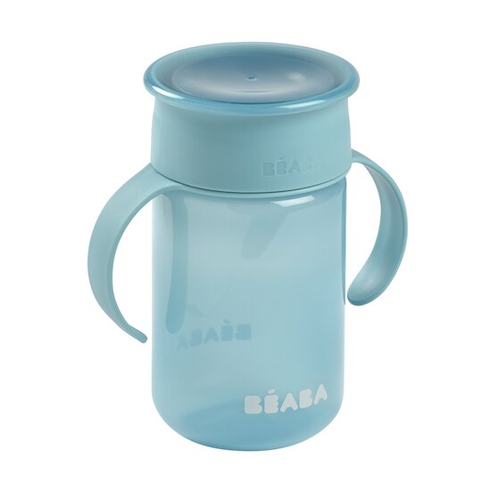 Tasse verre ANTI-FUITE et bord 360° avec poignée - Cup Baby