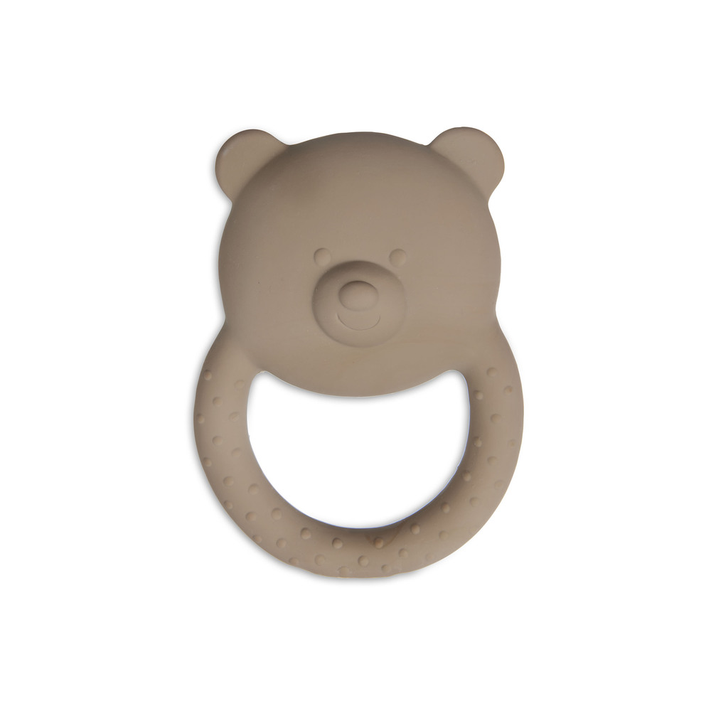 Anneau de dentition en caoutchouc Teddy Bear MARRON Jollein
