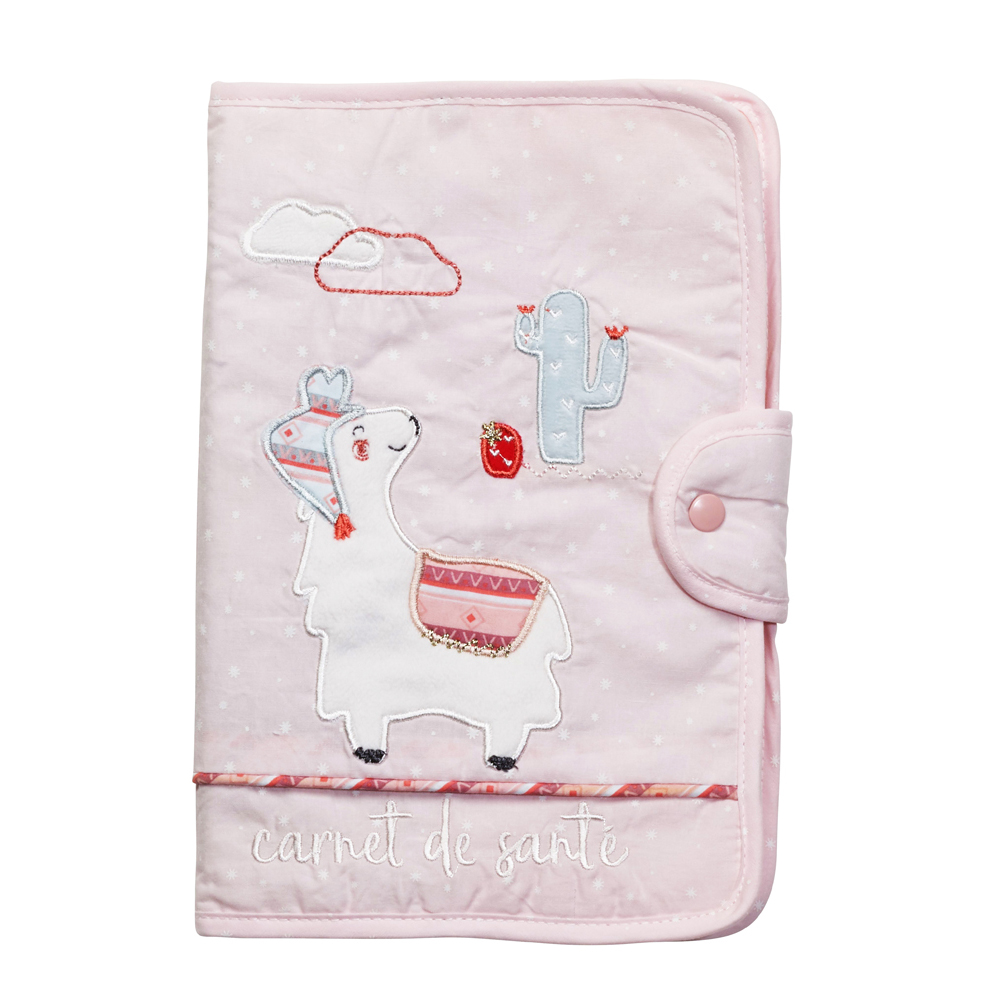 Protege carnet de sante Mila ROSE Sauthon Baby Déco