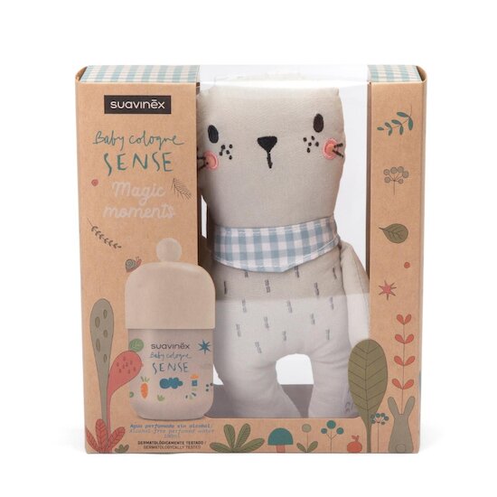 Suavinex Coffret baby cologne avec peluche Lapin Beige 