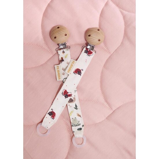 Filibabba Attache-sucette Lucky Multicolore  Filibabba Attache-sucette Lucky Multicolore