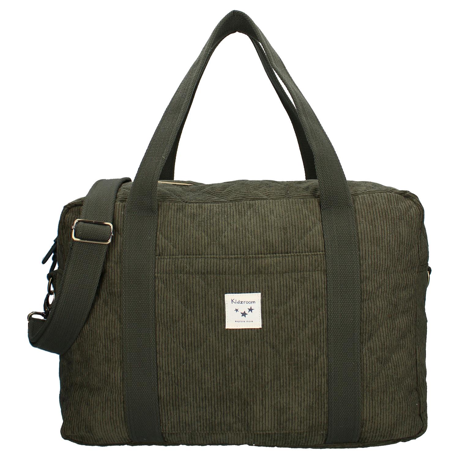 Sac à langer velours côtelé VERT Kidzroom