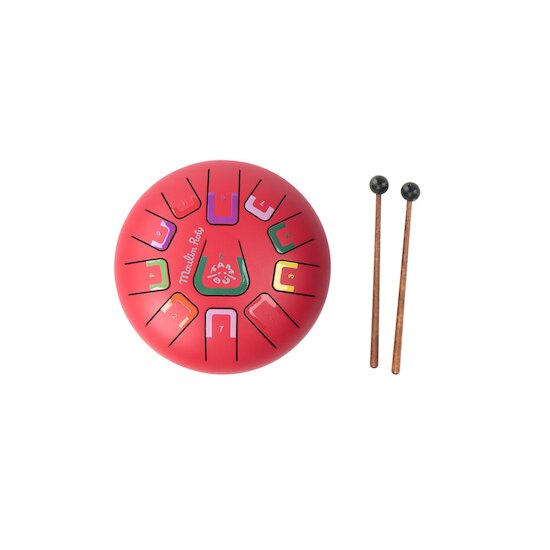 Moulin Roty Tambour à languettes Les Popipop Rouge 