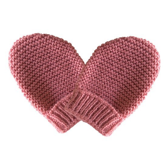 P’tit bisou Moufles - Trousseau Tricot Rose Petunia 0-1 mois