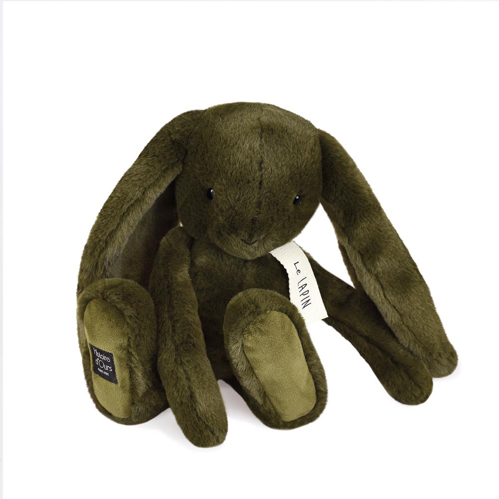 HISTOIRE D'OURS - Peluche Lapin 32 cm VERT Histoire d'Ours