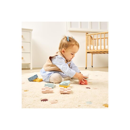 Miniland Blocs empilables en tissu Multicolore 