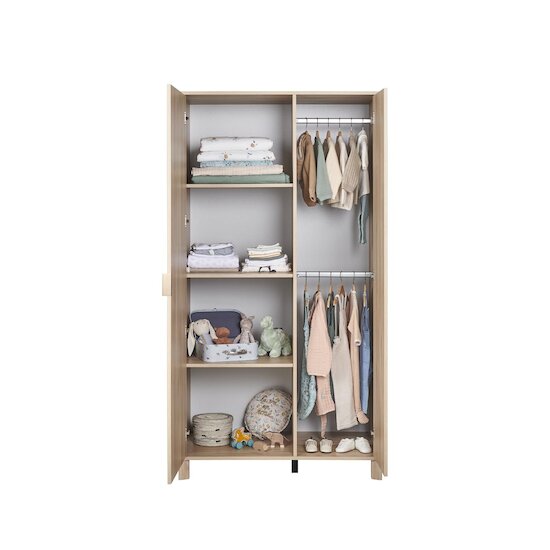 Galipette Armoire 2 portes Calypso Chêne Du Bocage  Galipette Armoire 2 portes Calypso Chêne Du Bocage