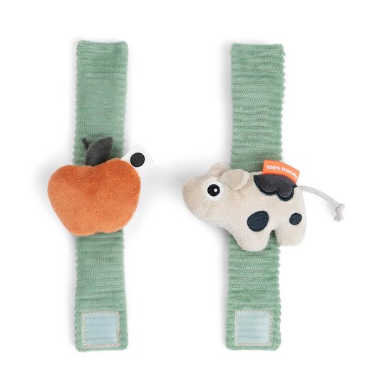 Done by Deer Bracelet hochet lot de 2 Dotti Vert 