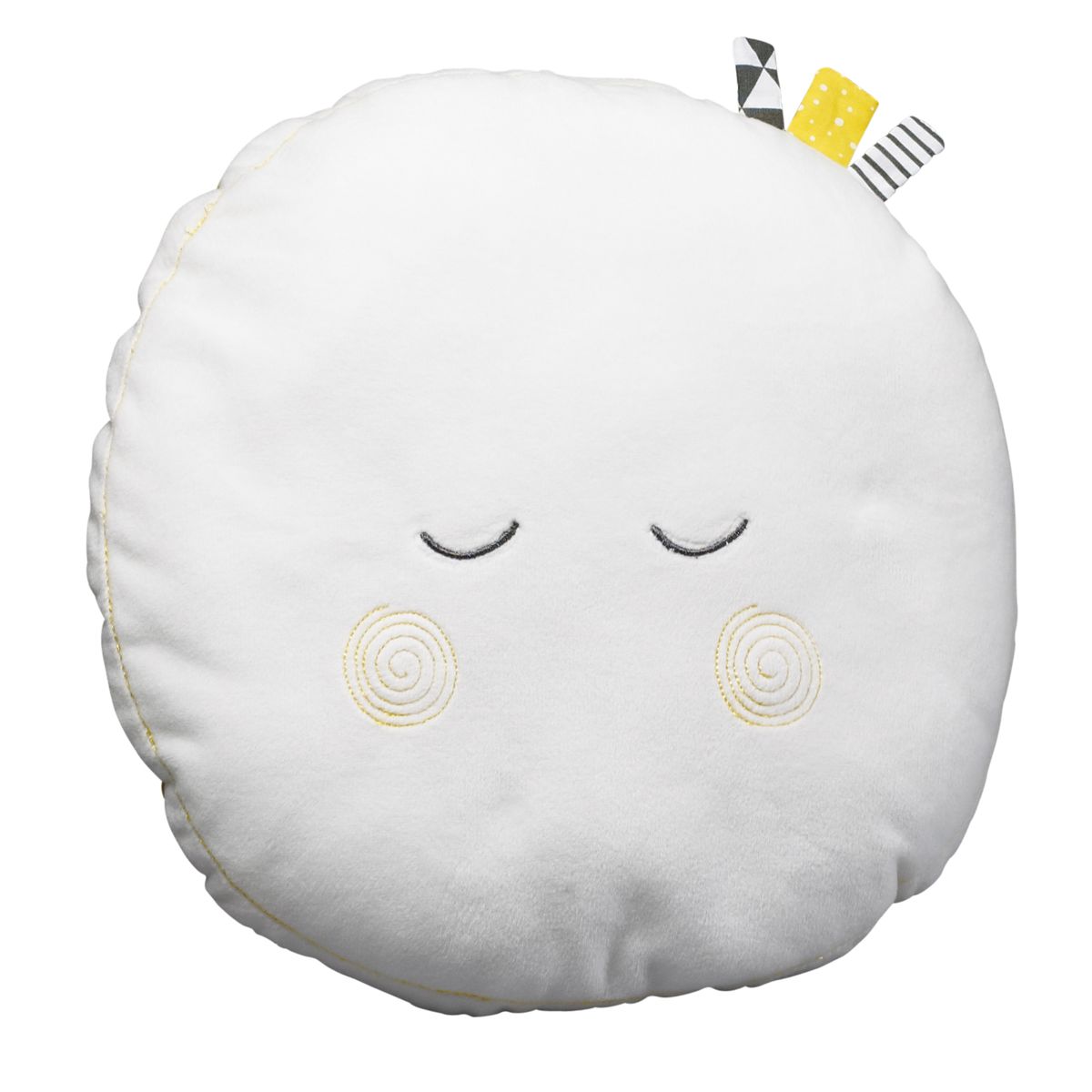 Coussin déco Babyfan BLANC Sauthon