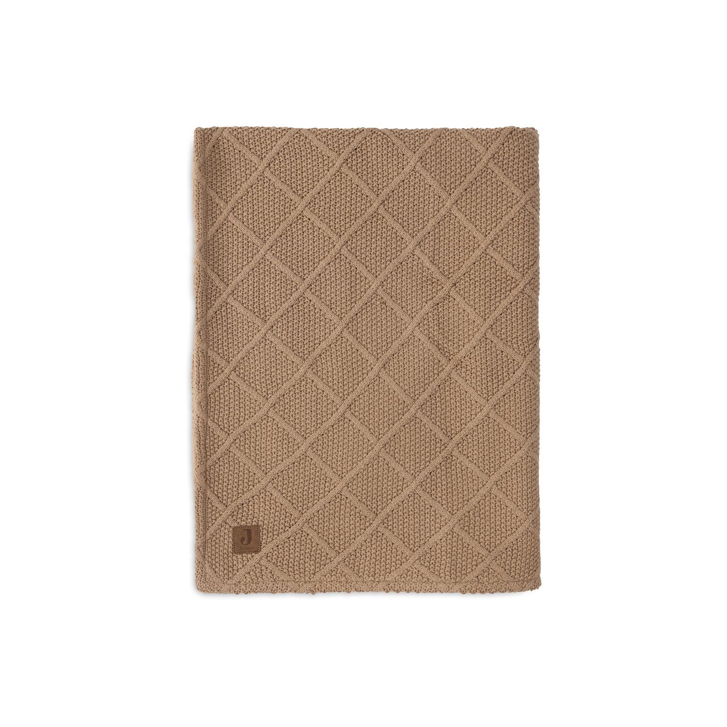 Jollein - Couverture Berceau Teddy Fleece MARRON Jollein
