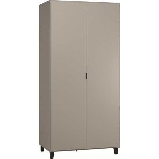 Vox Armoire 2-portes Simple Gris/Noir 