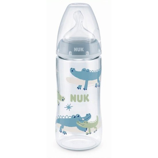 Nuk Biberon FC+ TC silicone Flow Control Bleu 360 ml