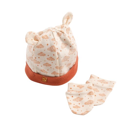 Sauthon Bonnet et moufles Orsino Beige 