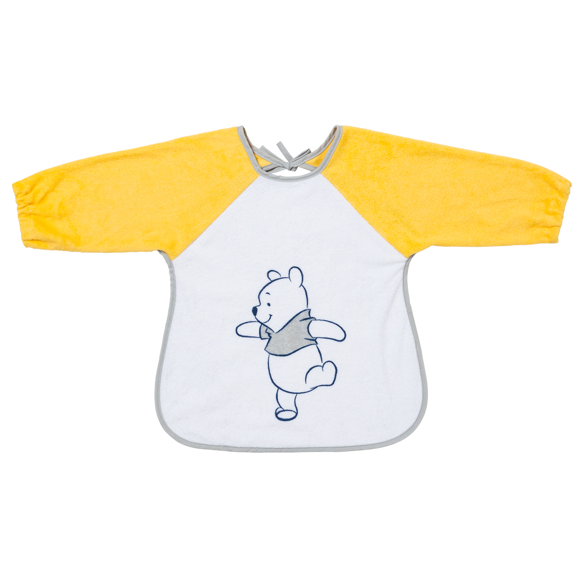 Bavoir tablier 2eme age JAUNE BabyCalin