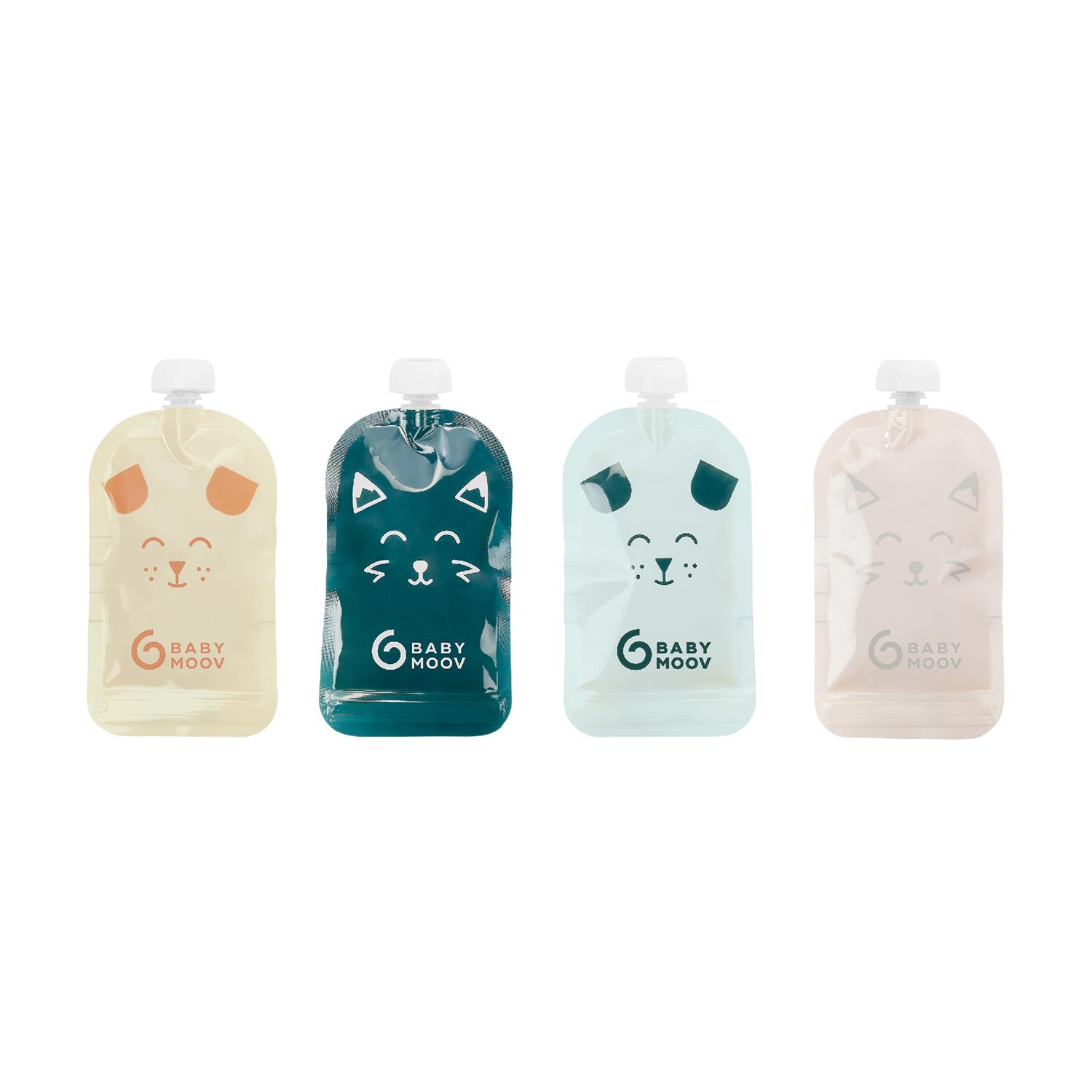 BABYMOOV - 20 gourdes réutilisables Isy MULTICOLORE Babymoov