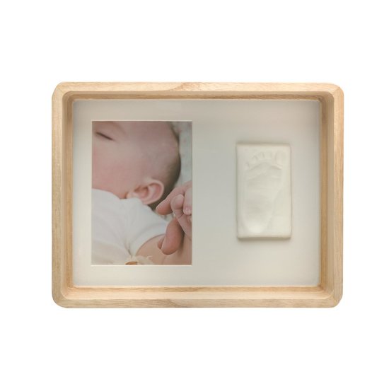 Baby Art Cadre renfoncé empreinte bébé Wooden  Baby Art Cadre renfoncé empreinte bébé Wooden