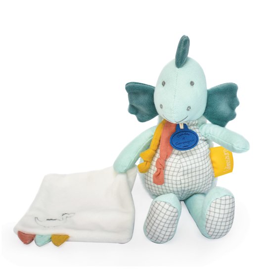 Doudou & Compagnie Pantin avec doudou Les calinosaures Bleu 25 cm Doudou & Compagnie Pantin avec doudou Les calinosaures Bleu 25 cm