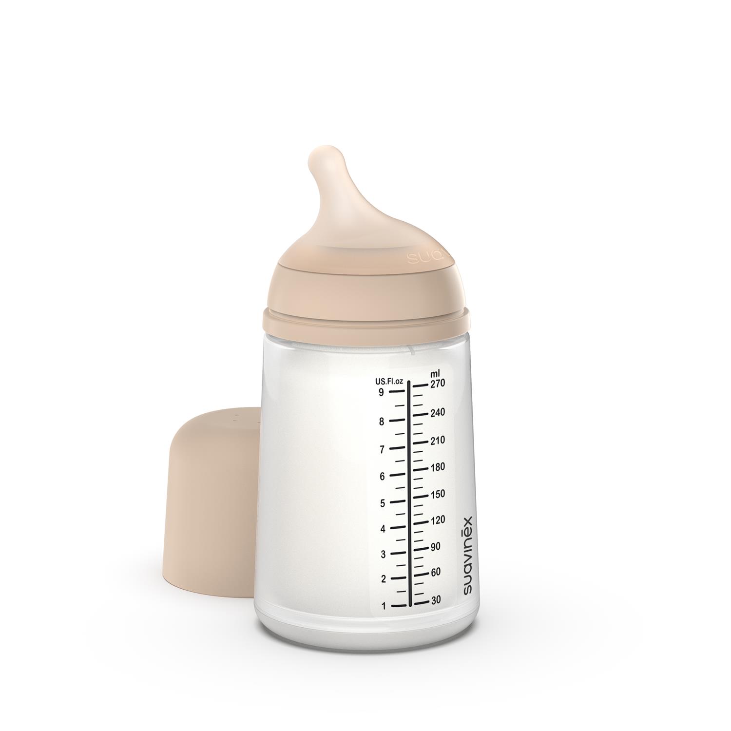 Suavinex - Biberon Anti-Colique Zero.Zero BEIGE Suavinex