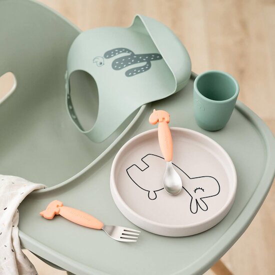 Done by Deer Assiette silicone Lalee Sable  Done by Deer Assiette silicone Lalee Sable