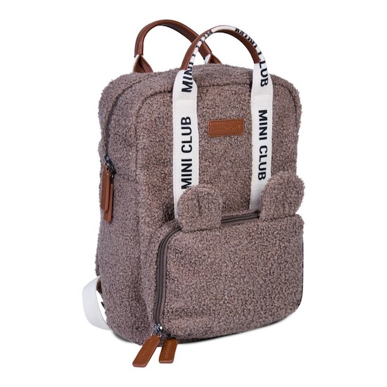 Childhome Sac à dos Mini Club Signature Teddy Soft Brown 