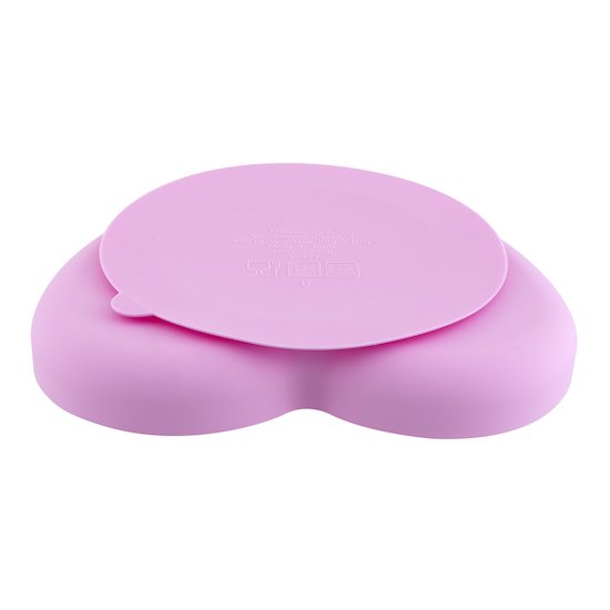 Chicco Assiette coeur en silicone avec ventouse rose  Chicco Assiette coeur en silicone avec ventouse rose