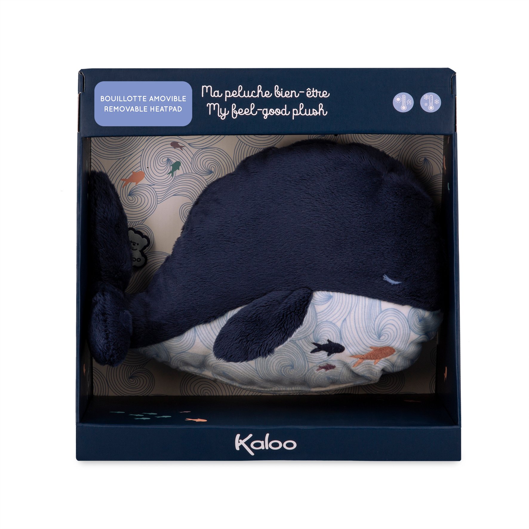 Kaloo - Peluche bouillotte Petit calme BLEU Kaloo