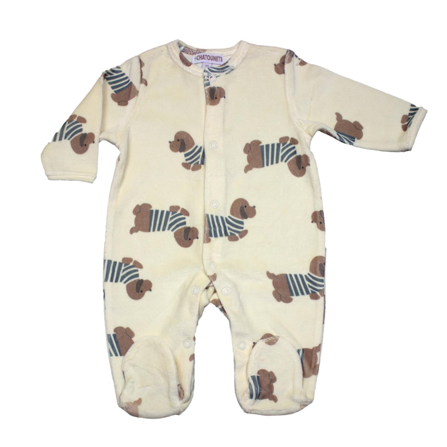 Les Chatounets - Pyjama Chien BEIGE Les Chatounets