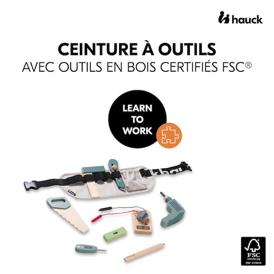 Hauck Kit D'outils Learn To Work Multicolore  Hauck Kit D'outils Learn To Work Multicolore