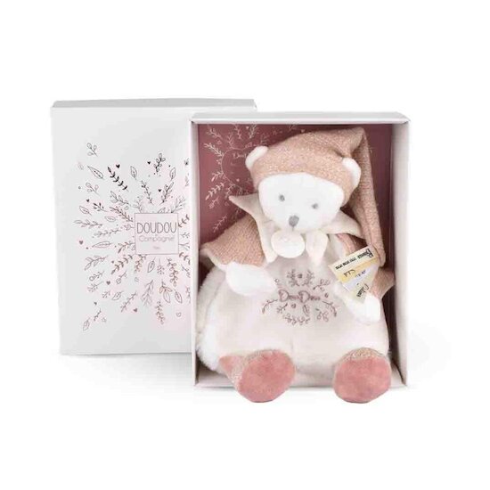 Doudou & Compagnie Doudou 25 ans ours cape Rose 25 cm