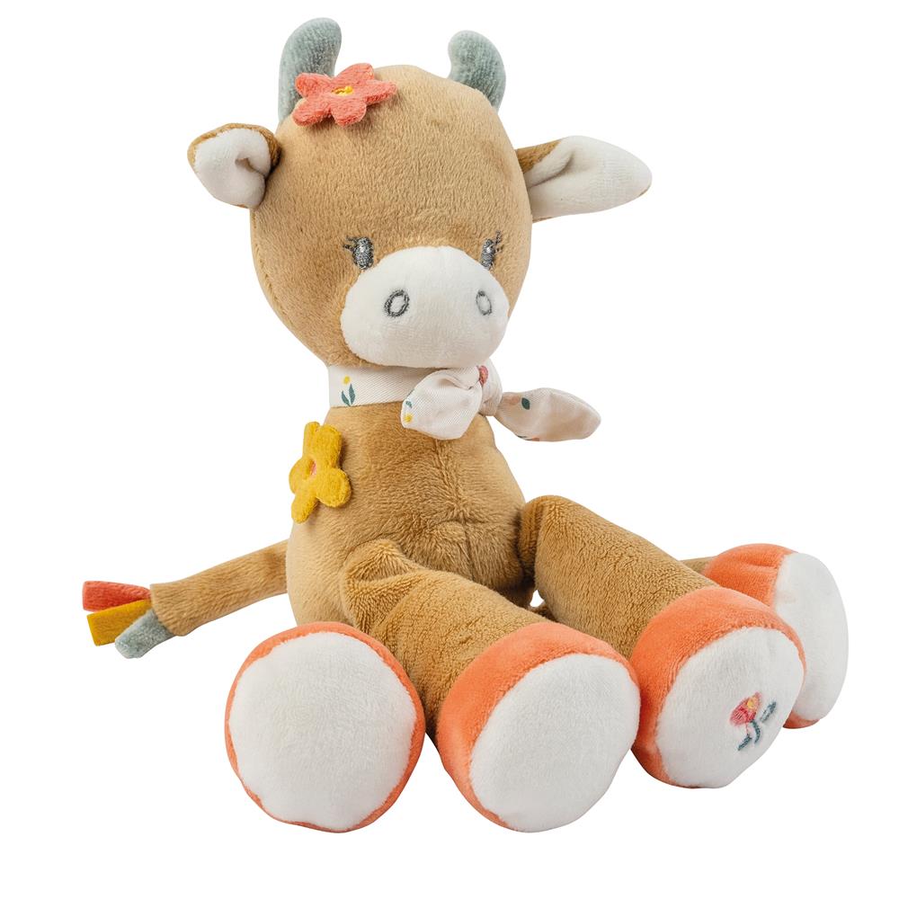 Mini peluche vache Mila, Zoé et Lana BEIGE Nattou