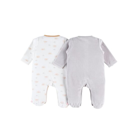 Noukie's Lot de 2 dors bien velours Babou et Kendi   Noukie's Lot de 2 dors bien velours Babou et Kendi