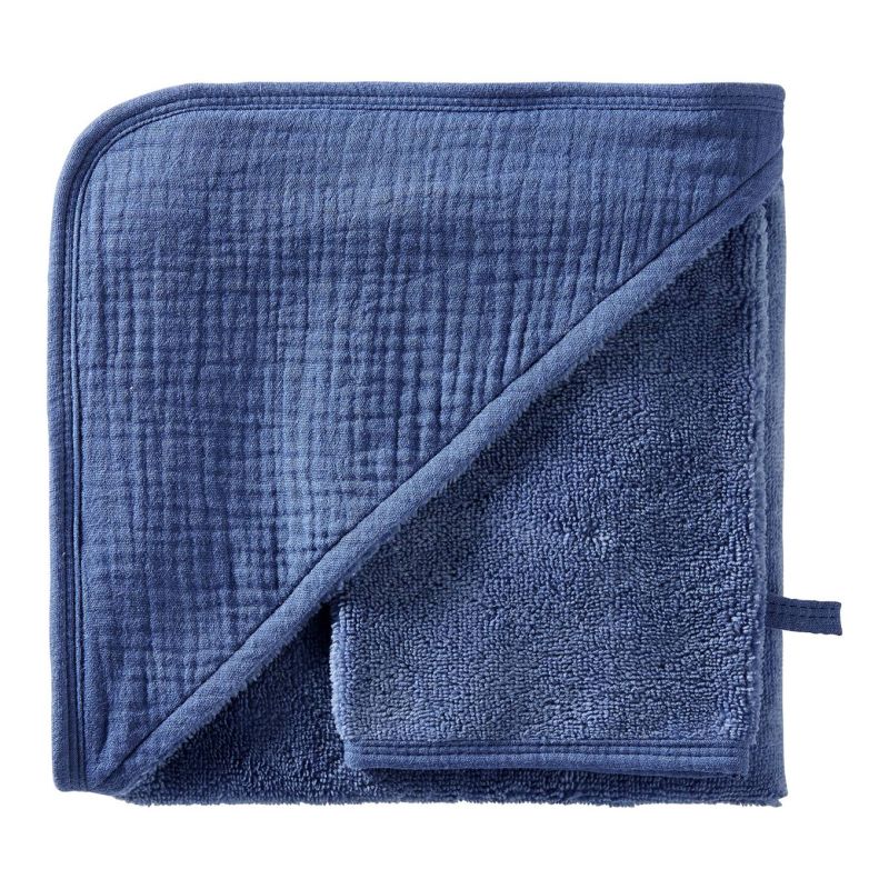 Cape de bain et gant de toilette Mix & Match BLEU BB&Co