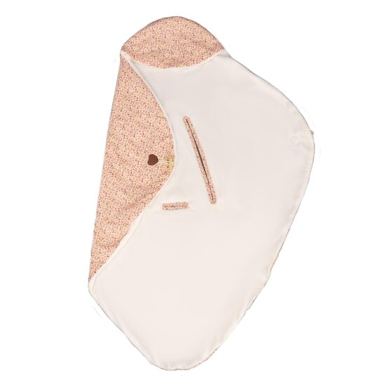 Sauthon Couverture Nomade Esmee Rose/Blanc/Orange/Terracotta  Sauthon Couverture Nomade Esmee Rose/Blanc/Orange/Terracotta