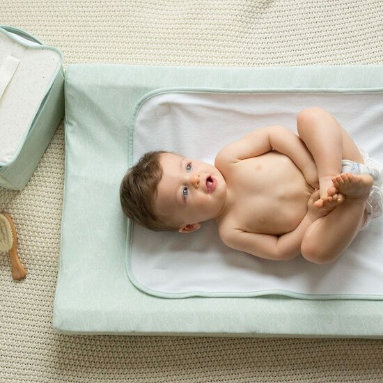 Trois Kilos Sept Matelas à langer Au large de Nova Blanc/ Vert  Trois Kilos Sept Matelas à langer Au large de Nova Blanc/ Vert