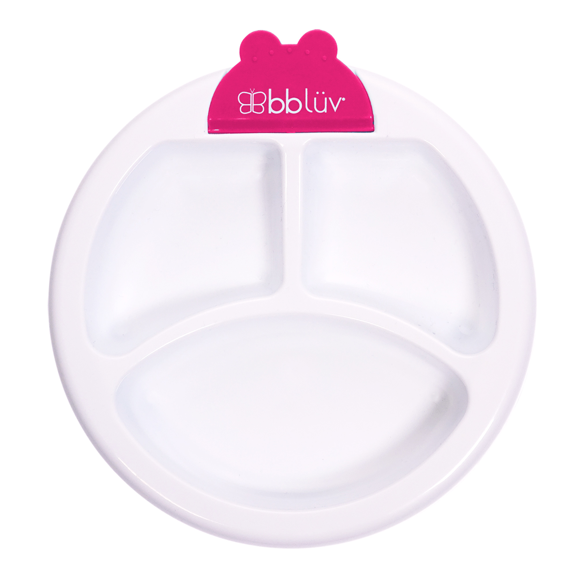 BBLUV - Assiette chauffante pour bébé ROSE BBlüv
