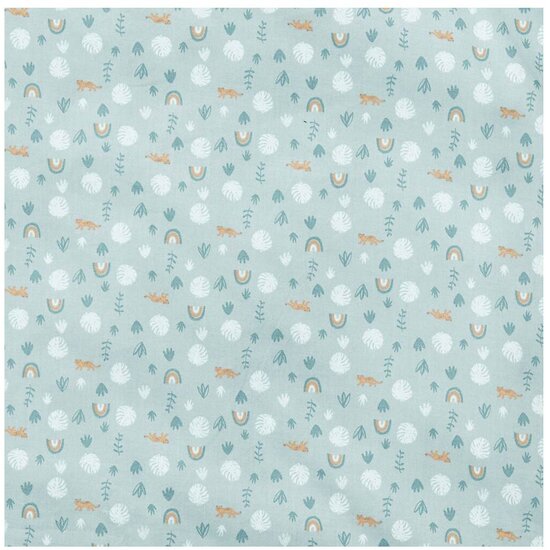 Petit à petit Couverture bi-matière Au cœur de la jungle Green Morning 70x80 cm Petit à petit Couverture bi-matière Au cœur de la jungle Green Morning 70x80 cm
