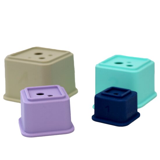 BBlüv Jouets en silicone à empiler Muliticolor  BBlüv Jouets en silicone à empiler Muliticolor