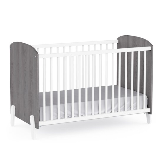 Demeyere Lit bébé Aldina Chêne hudson/blanc mat 60x120 cm