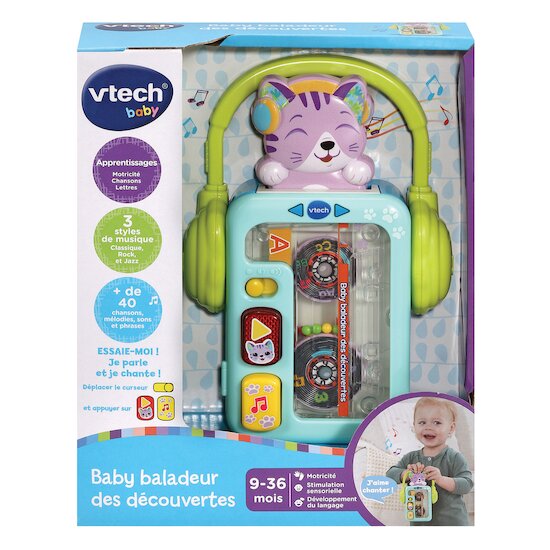 Vtech Baby Baby baladeur des decouvertes Multicolore  Vtech Baby Baby baladeur des decouvertes Multicolore