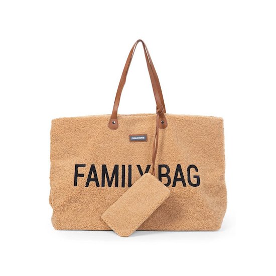 Childhome Sac à langer Family Bag teddy Beige 