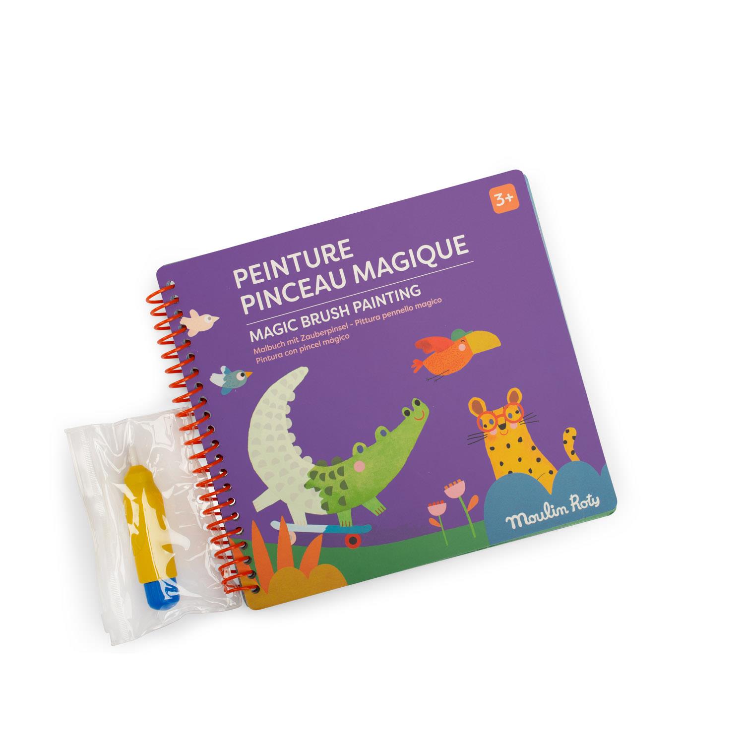 Peinture pinceau magique Les Toupitis MULTICOLORE Moulin Roty