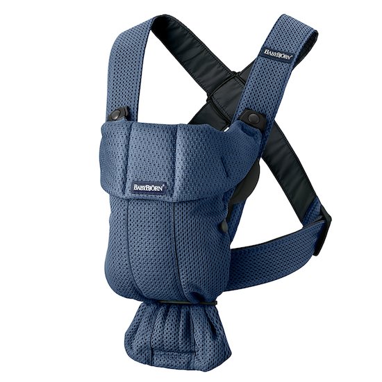 BabyBjörn Porte-bébé Mini Bleu Marine, Mesh 3D 