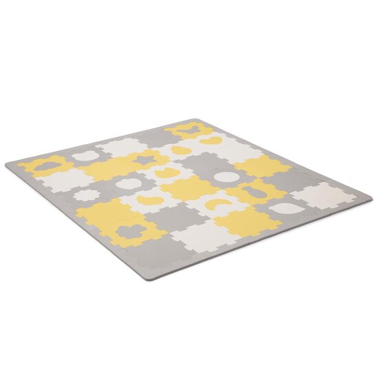 Kinderkraft Tapis d'éveil Luno Shapes Jaune  Kinderkraft Tapis d'éveil Luno Shapes Jaune