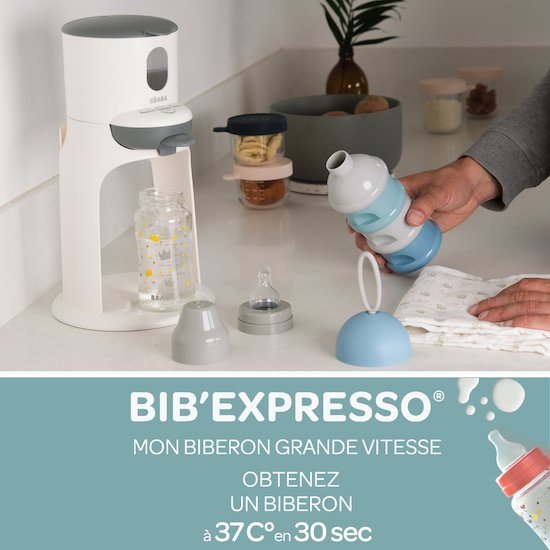 Béaba Préparateur de biberon Bib Expresso White/Grey  Béaba Préparateur de biberon Bib Expresso White/Grey