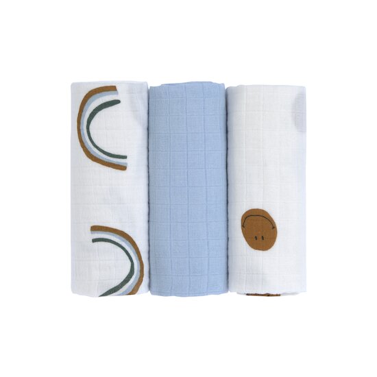 Lässig Lange mousseline Bleu ciel 